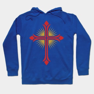 Cross of Jesus Christ and all-round radiance Hoodie